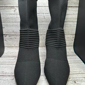 Rouge by Helium Women Black Sock Ankle Booties Size 11